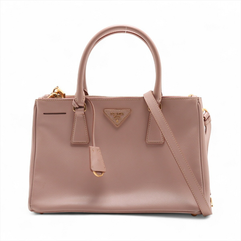 Prada bag blush pink Galleria tote Zip Double Saffiano Lux - Picture 2 of 8